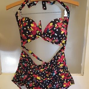 Pin-up Style 2 piece Bathing Suit